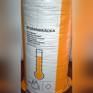 IKEA Orange and White Dotted Textile Packaging